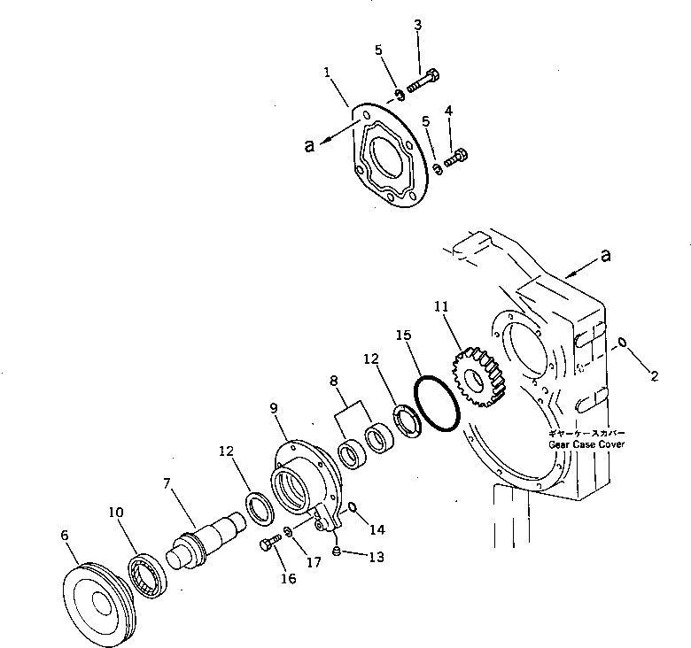 Схема запчастей Komatsu S6D170-1L-W - ПЕРЕДН. МЕХ-М ОТБОРА МОЩНОСТИ (С МЕХ-М ОТБОРА МОЩН-ТИ) ДВИГАТЕЛЬ