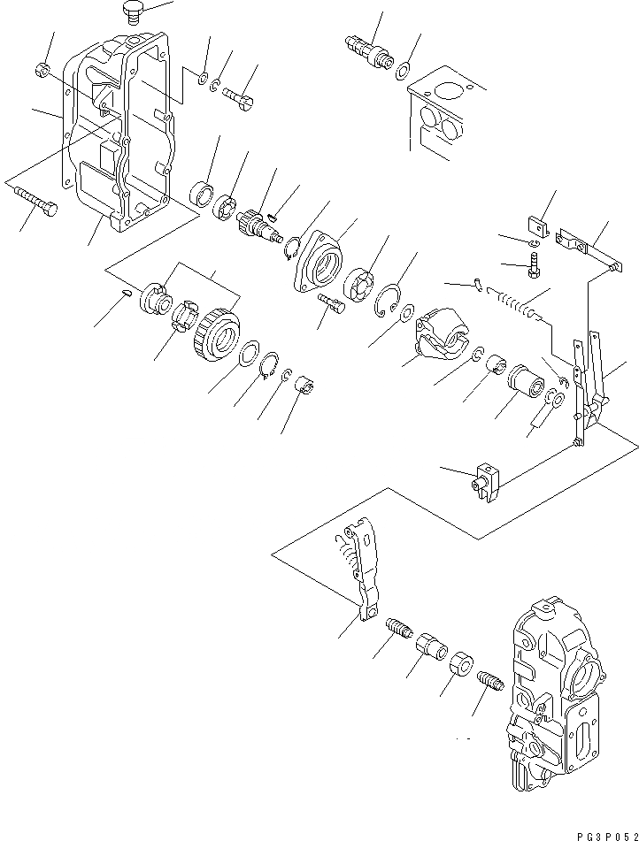 Схема запчастей Komatsu S6D170-1D - ТОПЛ. НАСОС (РЕГУЛЯТОР) (/)(№9-89) ТОПЛИВН. СИСТЕМА