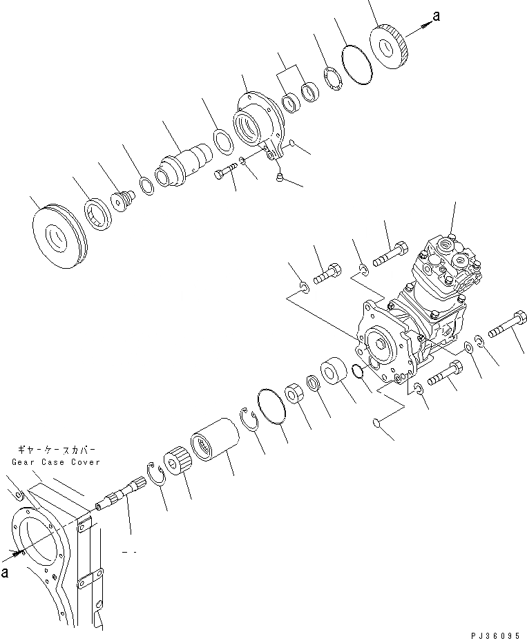 Схема запчастей Komatsu S6D170-1G - КОМПРЕССОР И КРЕПЛЕНИЕ (МОРОЗОУСТОЙЧИВ. СПЕЦИФИКАЦИЯ.) АКСЕССУАРЫ