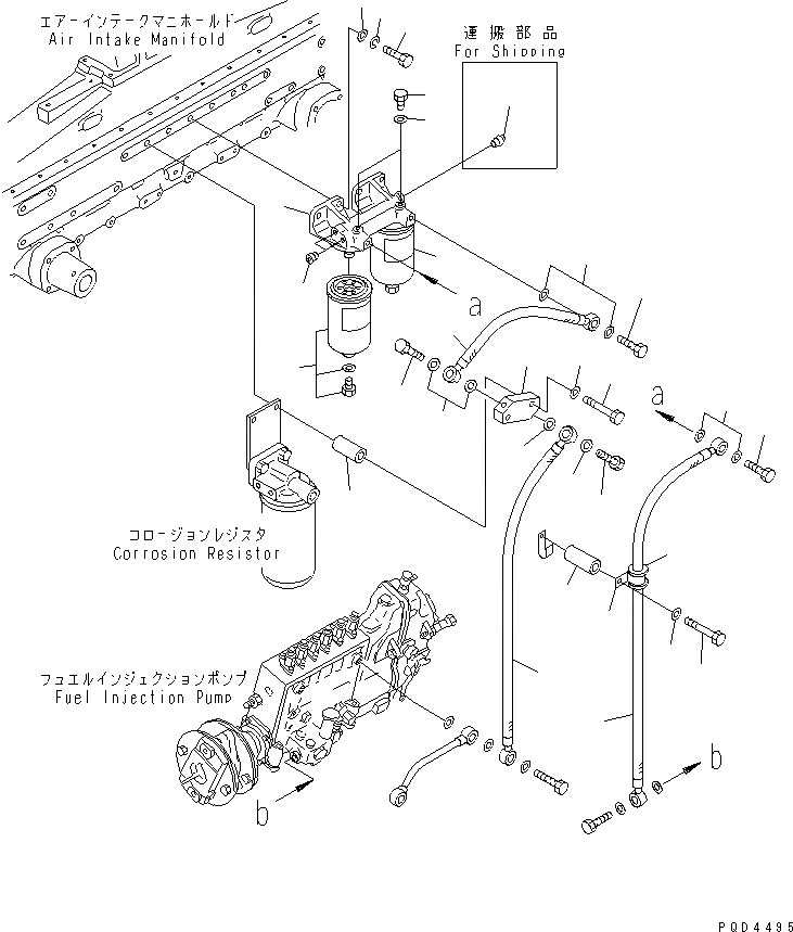 Схема запчастей Komatsu S6D170-1D-T - ТОПЛИВН. ФИЛЬТР.(№7-8) ДВИГАТЕЛЬ