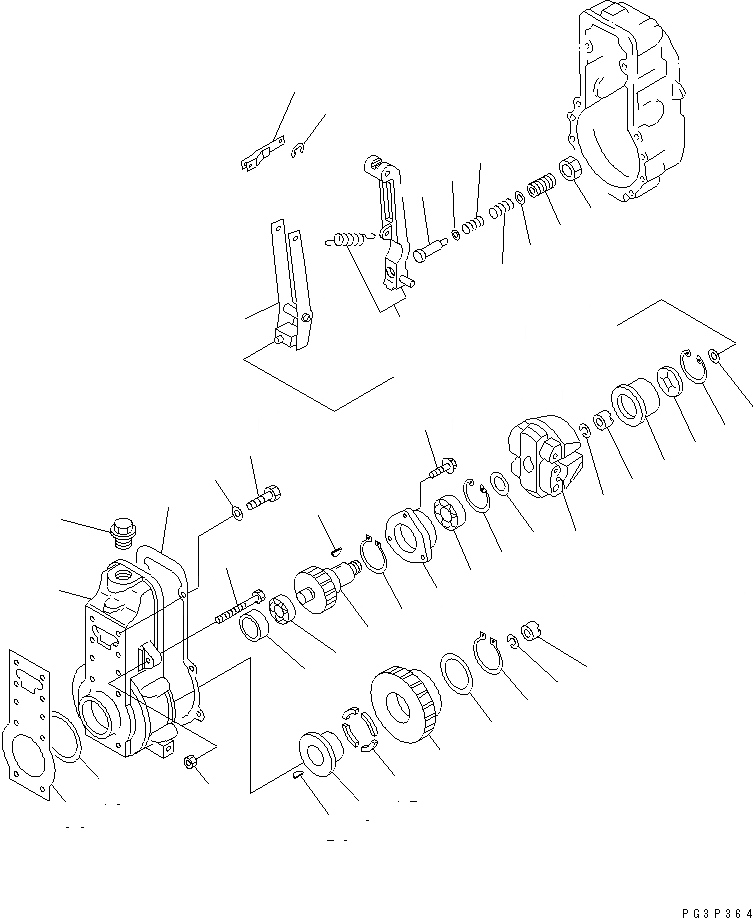 Схема запчастей Komatsu S6D170-1G-A - ТОПЛ. НАСОС (РЕГУЛЯТОР) (/) (ВНУТР. ЧАСТИ)(№77-) ДВИГАТЕЛЬ