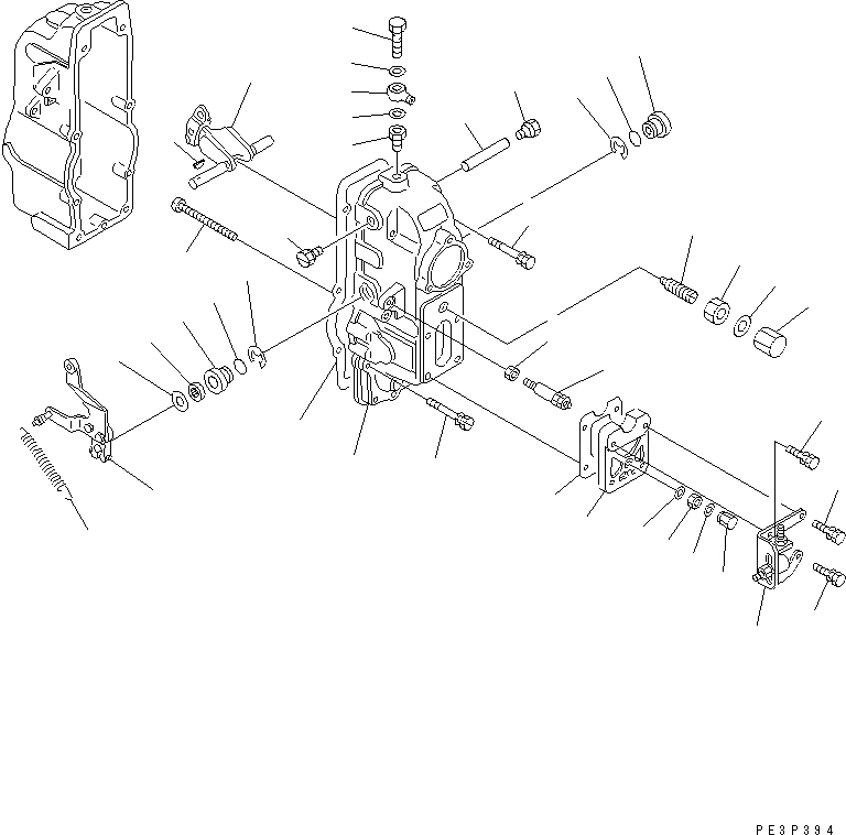 Схема запчастей Komatsu S6D170E-2A-6 - ТОПЛ. НАСОС (РЕГУЛЯТОР) (/) (ВНУТР. ЧАСТИ)(№78-) ДВИГАТЕЛЬ