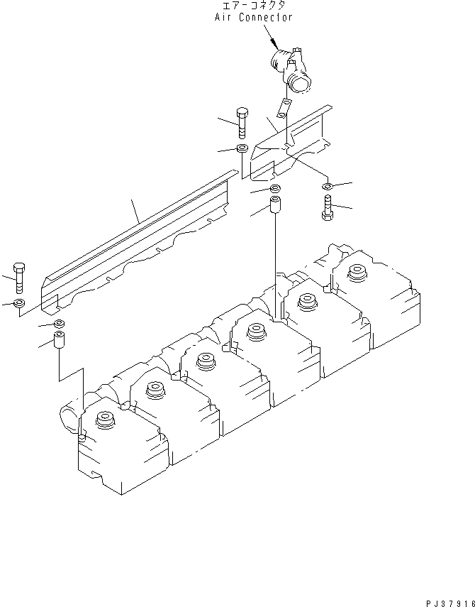 Схема запчастей Komatsu S6D170-1L-6W - ТЕРМОЗАЩИТА(№7-) ДВИГАТЕЛЬ