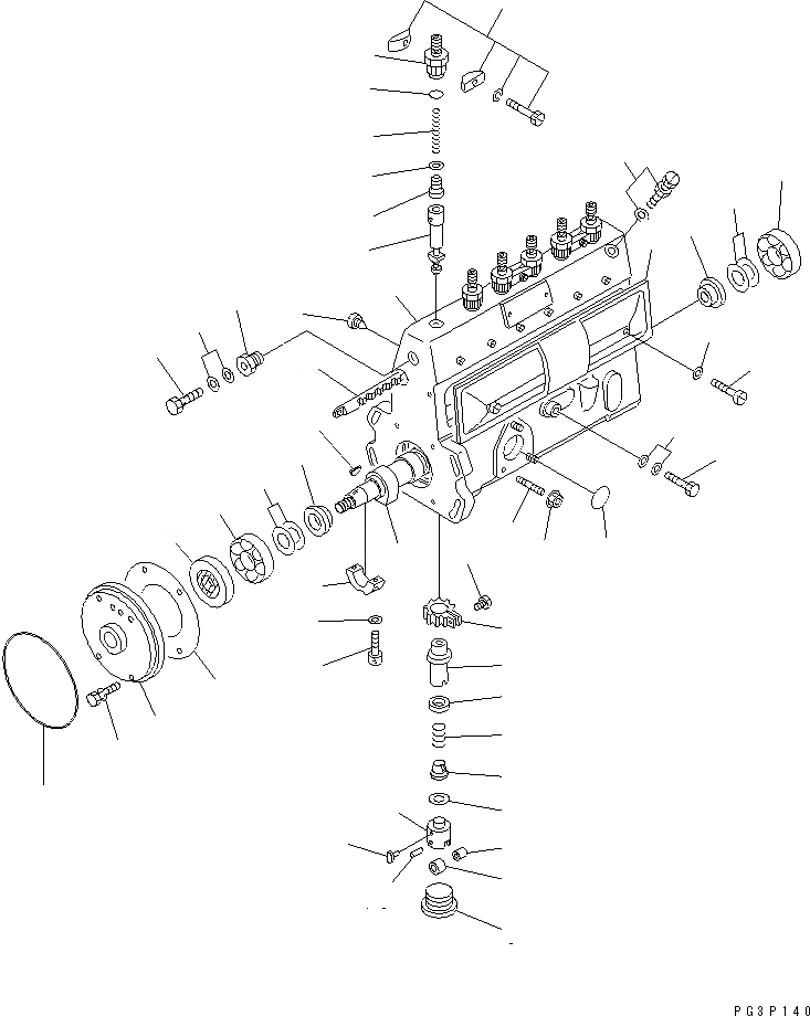 Схема запчастей Komatsu S6D95L-1C - ТОПЛ. НАСОС (НАСОС) (ДЛЯ ЭКСТРЕНН. СТОП СИСТЕМА) ТОПЛИВН. СИСТЕМА