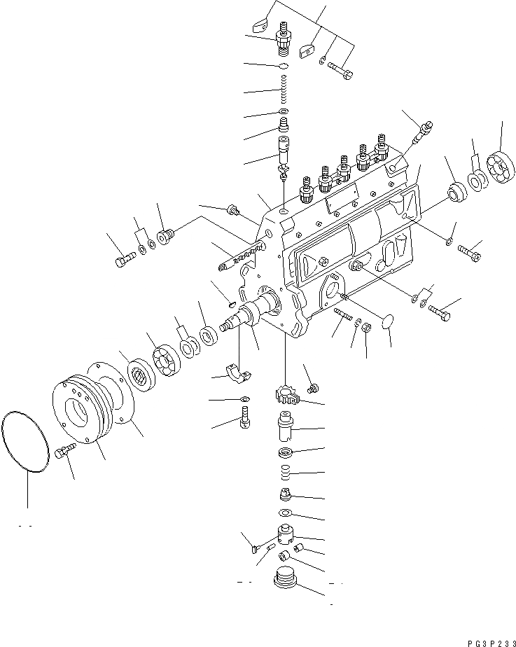 Схема запчастей Komatsu S6D95L-1F - ТОПЛ. НАСОС (НАСОС) ТОПЛИВН. СИСТЕМА