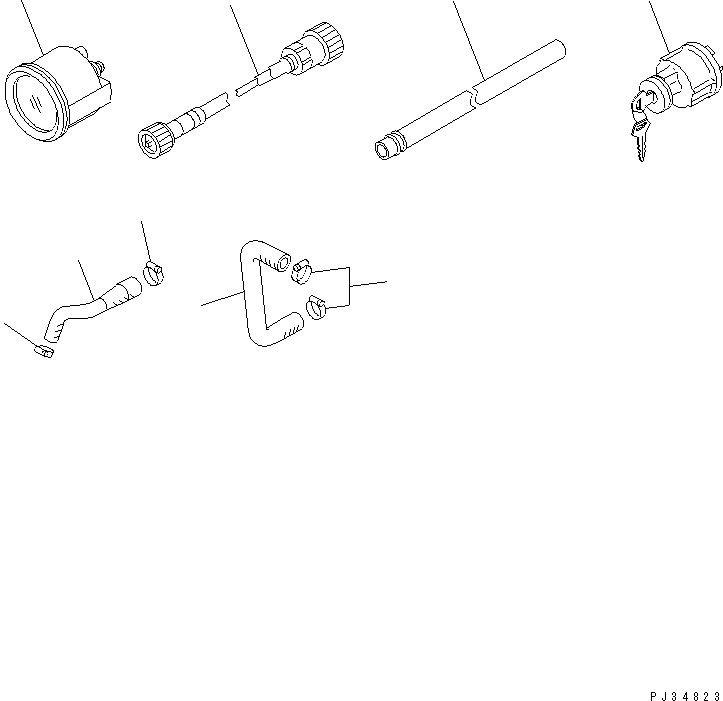 Схема запчастей Komatsu S6D95L-1B1 - ОПЦИОНН FORWARDED INDIVIДВОЙН.LEY ЧАСТИ