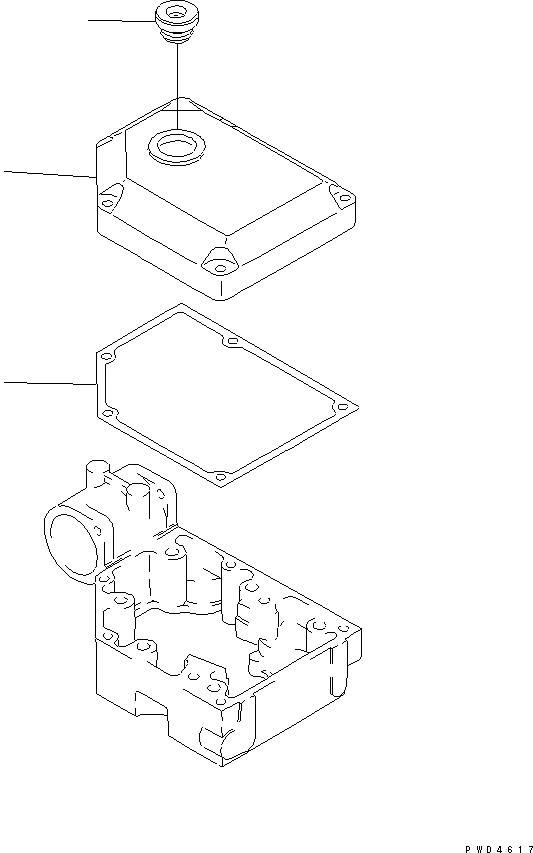 Схема запчастей Komatsu SA12V170-1D-E - КРЫШКА КОРОМЫСЛА(№7-) ДВИГАТЕЛЬ