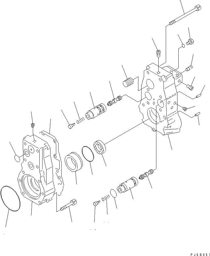 Схема запчастей Komatsu SA12V170E-2A - ТОПЛ. НАСОС (РЕГУЛЯТОР) (ПРАВ.) (/) (ВНУТР. ЧАСТИ) ДВИГАТЕЛЬ