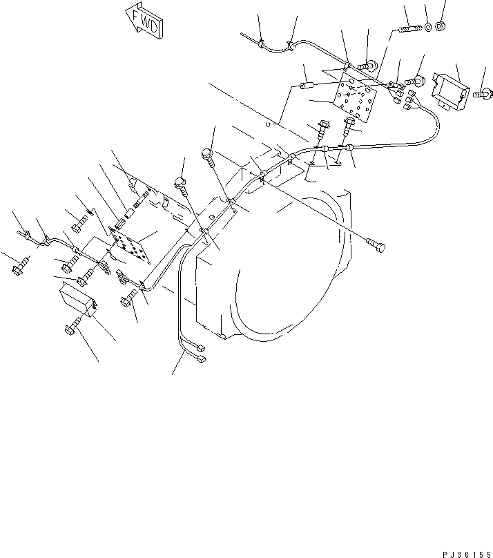 Схема запчастей Komatsu SA12V140-1C - ЭЛЕКТР. ЭЛЕКТРОПРОВОДКА(№-) ЭЛЕКТРИКА