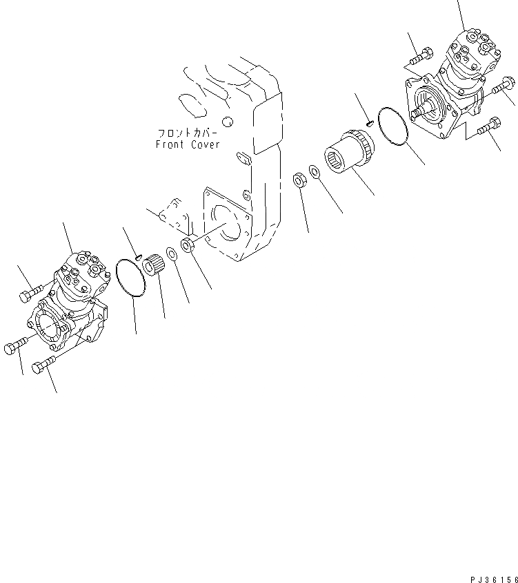 Схема запчастей Komatsu SA12V140-1C - КОМПРЕССОР И КРЕПЛЕНИЕ (ЭЛЕКТР. РЕГУЛЯТОР СПЕЦ-Я.) АКСЕССУАРЫ