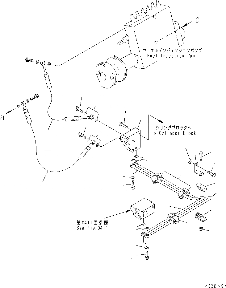 Схема запчастей Komatsu SA12V140-1P - ТОПЛИВН. ФИЛЬТР. И ТРУБЫ (/)(№-) ТОПЛИВН. СИСТЕМА