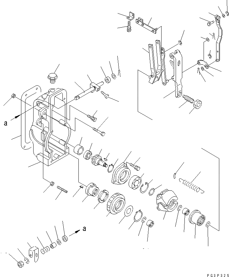 Схема запчастей Komatsu SA12V140-1D - ТОПЛ. НАСОС (РЕГУЛЯТОР ЛЕВ.) (/) (СПЕЦ-Я С МЕХАНИЧ. РЕГУЛИР.) (ВНУТР. ЧАСТИ)(№87-9) ТОПЛИВН. СИСТЕМА