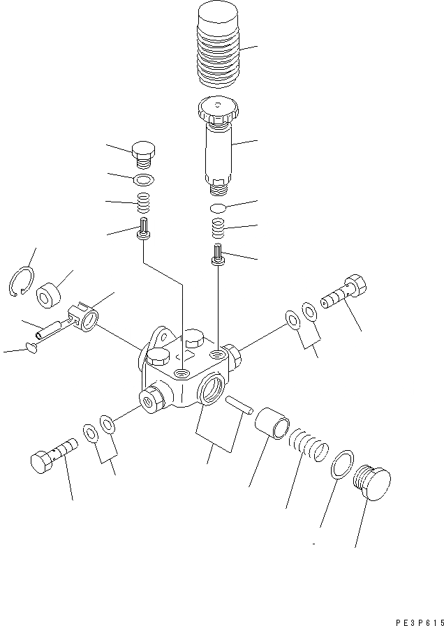 Схема запчастей Komatsu SA12V140-1D - ТОПЛ. НАСОС (ПОДКАЧИВАЮЩ. НАСОС ЛЕВ.) (СПЕЦ-Я С МЕХАНИЧ. РЕГУЛИР.) (ВНУТР. ЧАСТИ)(№-) ТОПЛИВН. СИСТЕМА