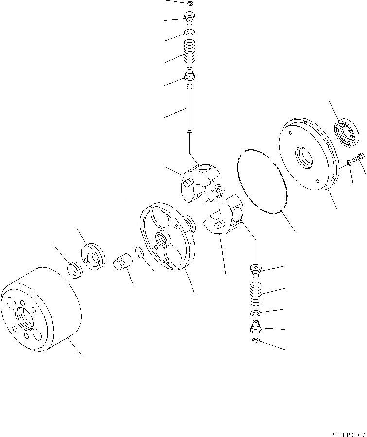 Схема запчастей Komatsu SA12V140-1D - ТОПЛ. НАСОС (ТАЙМЕР ЛЕВ.) (СПЕЦ-Я С МЕХАНИЧ. РЕГУЛИР.) (ВНУТР. ЧАСТИ)(№-) ТОПЛИВН. СИСТЕМА