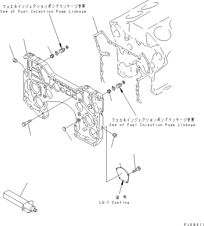 Схема запчастей Komatsu SA12V140-1E-47 - КОРПУС ШЕСТЕРЕНН. ПЕРЕДАЧИ(№-9) ДВИГАТЕЛЬ