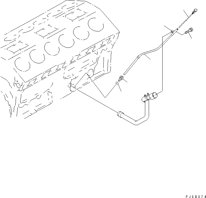 Схема запчастей Komatsu SA12V140-1E-47 - МАСЛ. ЩУП(№-) ДВИГАТЕЛЬ