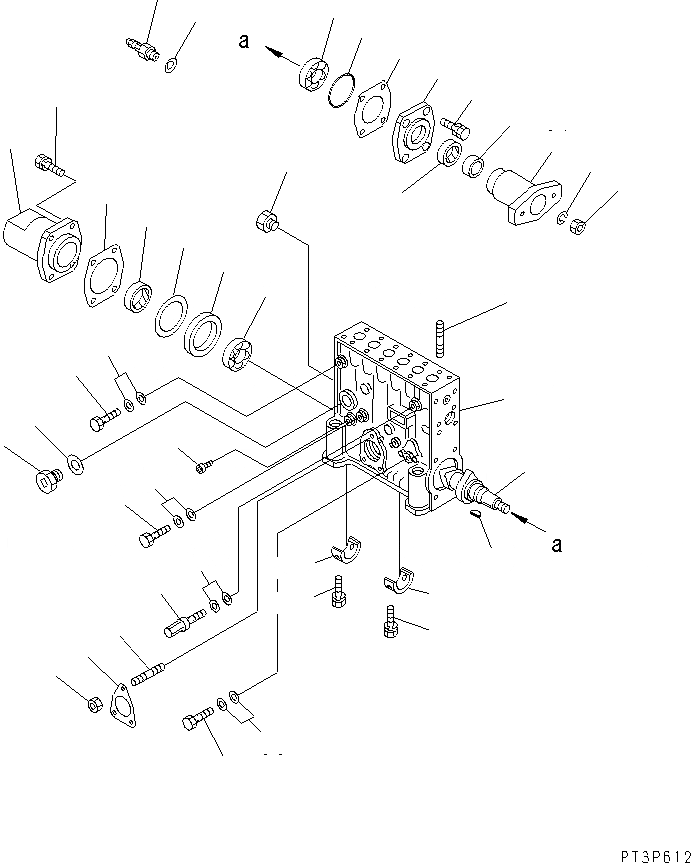 Схема запчастей Komatsu SA12V140-1E-47 - ТОПЛ. НАСОС (НАСОС ПРАВ.) (/) (ВНУТР. ЧАСТИ)(№-97) ДВИГАТЕЛЬ