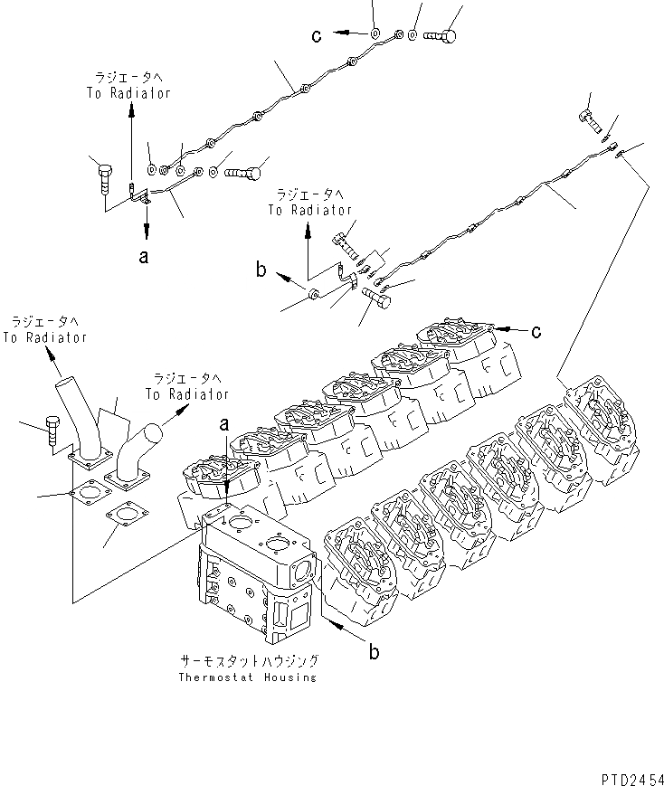 Схема запчастей Komatsu SA12V140-1E-47 - ВОЗДУШН. ВЕНТИЛЯЦИЯ(№-7) ДВИГАТЕЛЬ