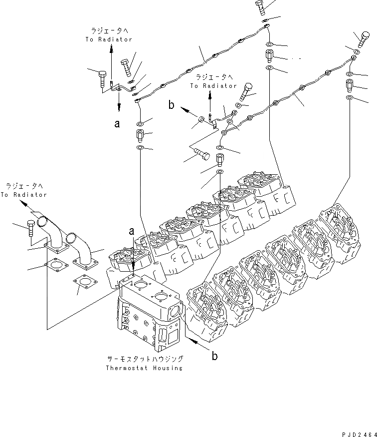 Схема запчастей Komatsu SA12V140-1E-47 - ВОЗДУШН. ВЕНТИЛЯЦИЯ(№7-78) ДВИГАТЕЛЬ