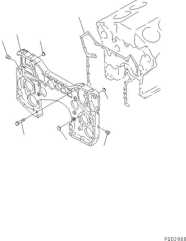 Схема запчастей Komatsu SA12V140-1U - КОРПУС ШЕСТЕРЕНН. ПЕРЕДАЧИ КОМПОНЕНТЫ (ДЛЯ ЭЛЕКТРИЧ. РЕГУЛЯТОРА)(№7-) ДВИГАТЕЛЬ