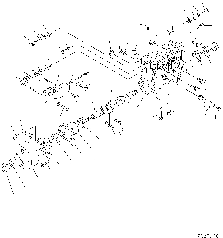 Схема запчастей Komatsu SA12V140-1U - ТОПЛ. НАСОС (НАСОС) (ЛЕВ.) (/) (ДЛЯ ЭЛЕКТРИЧ. РЕГУЛЯТОРА) (ДЛЯ EC REGULATION) (ВНУТР. ЧАСТИ)(№79-) ДВИГАТЕЛЬ