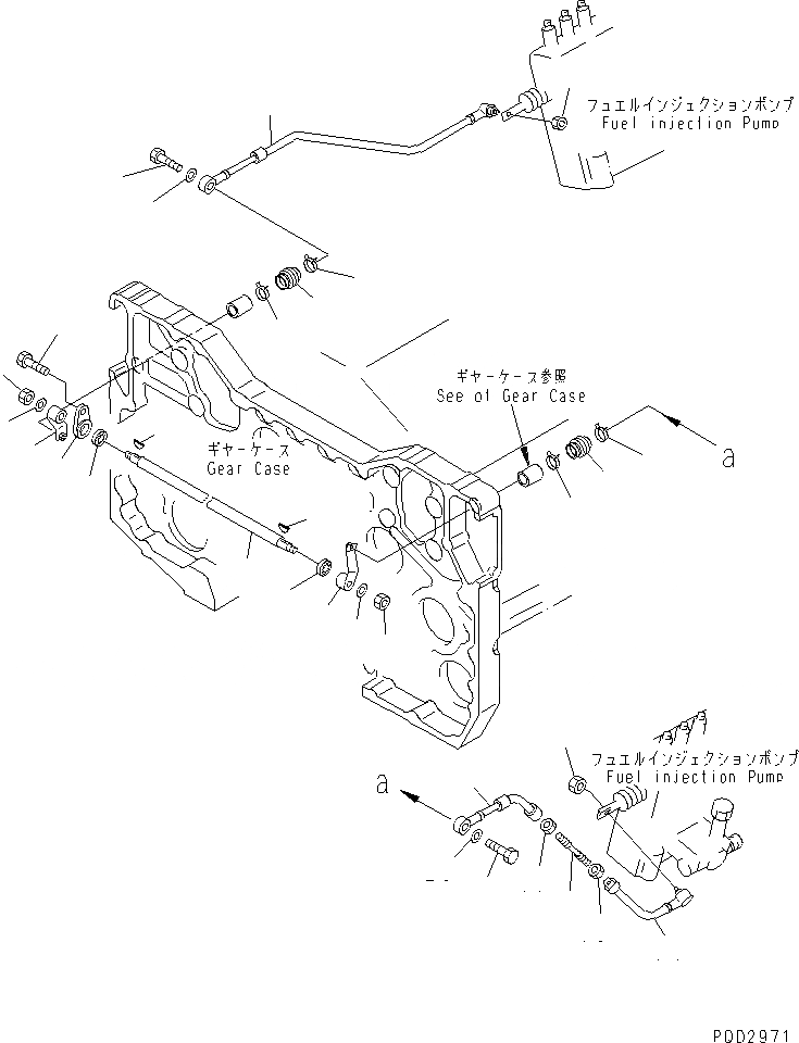 Схема запчастей Komatsu SA12V140-1U - ТОПЛ. НАСОС МЕХАНИЗМ (ДЛЯ МЕХАНИЧ. РЕГУЛИР.)(№7-) ДВИГАТЕЛЬ