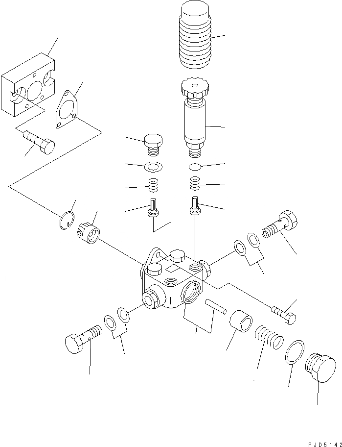 Схема запчастей Komatsu SA12V140-1U - НАСОС ПОДЪЕМА (ДЛЯ ЭЛЕКТРИЧ. РЕГУЛЯТОРА)(№7-) ДВИГАТЕЛЬ