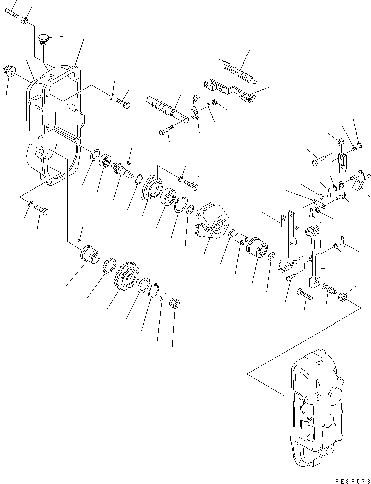 Схема запчастей Komatsu SA12V170-1D - ТОПЛ. НАСОС (РЕГУЛЯТОР¤ ЛЕВ.) (/) (ВНУТР. ЧАСТИ)(№-9) ДВИГАТЕЛЬ