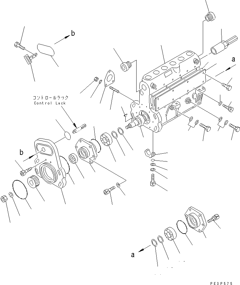 Схема запчастей Komatsu SA12V170-1D - ТОПЛ. НАСОС (НАСОС¤ ПРАВ.) (/) (ВНУТР. ЧАСТИ)(№-9) ДВИГАТЕЛЬ