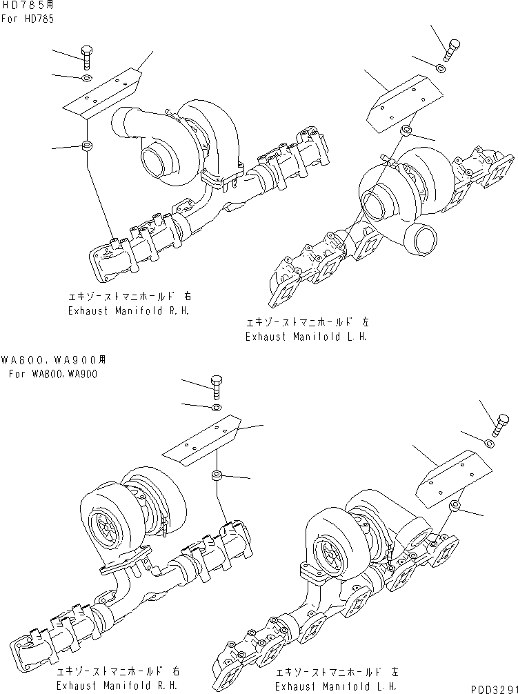 Схема запчастей Komatsu SA12V140-1U-98 - ТЕРМОЗАЩИТА (ДЛЯ WA8¤9- И HD78¤98-) ДВИГАТЕЛЬ