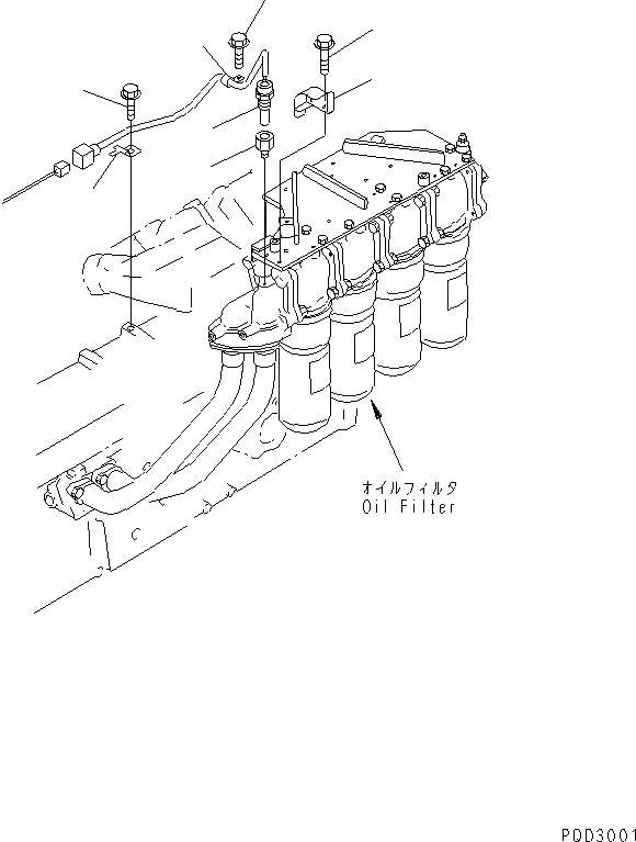 Схема запчастей Komatsu SA12V140-1U-98 - МАСЛ. ДАТЧИК ДАВЛЕНИЯ (С МАСЛ. ПЕРЕКЛЮЧАТЕЛЬ ДАВЛЕНИЯAND СИГНАЛИЗ-Я) (VHMS СПЕЦ-Я.)(№8-) ДВИГАТЕЛЬ