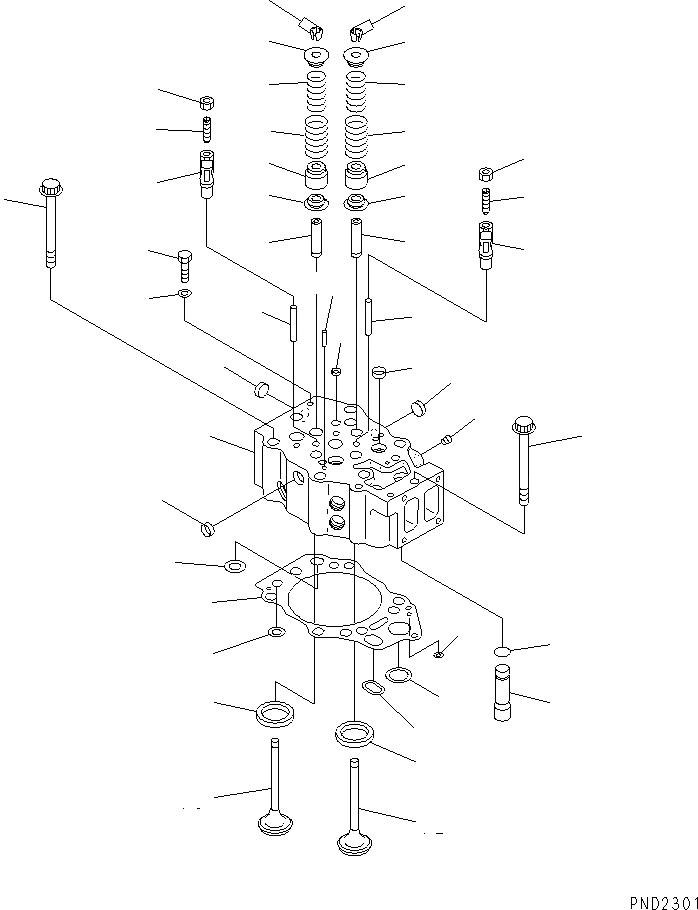 Схема запчастей Komatsu SA12V140-1R - ГОЛОВКА ЦИЛИНДРОВ(№-88) ДВИГАТЕЛЬ