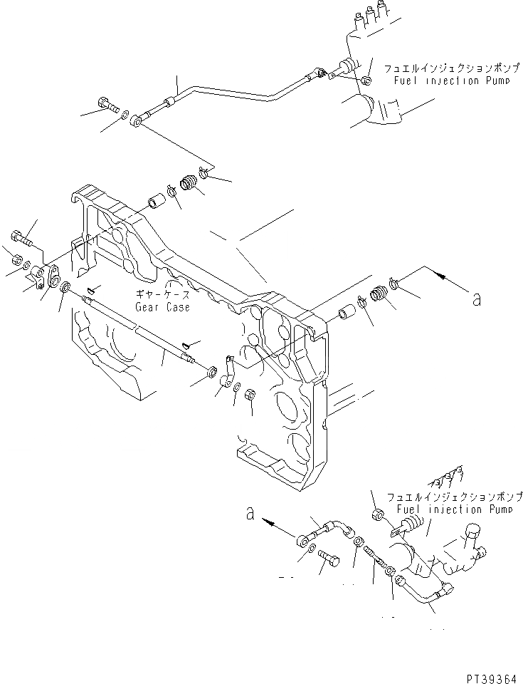 Схема запчастей Komatsu SA12V140-1S - ТОПЛ. НАСОС МЕХАНИЗМ (TODAKA)(№-) ДВИГАТЕЛЬ