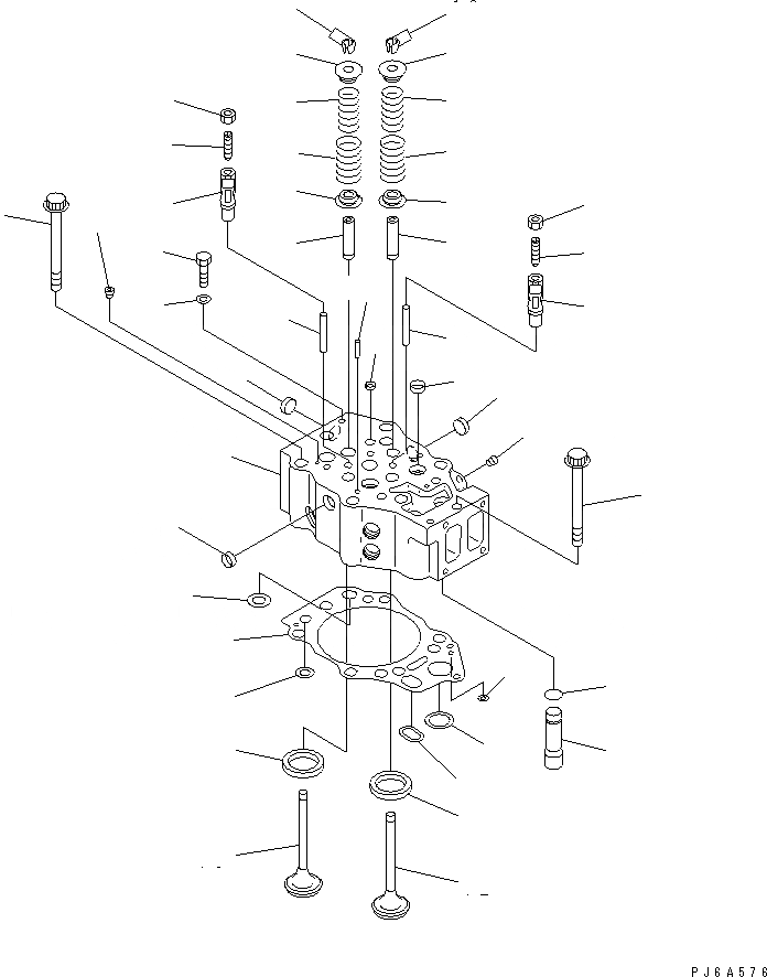 Схема запчастей Komatsu SA12V140-1A-80 - ГОЛОВКА ЦИЛИНДРОВ(№-778) ДВИГАТЕЛЬ