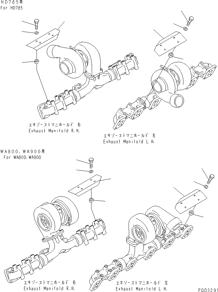 Схема запчастей Komatsu SA12V140-1S-WD - ТЕРМОЗАЩИТА (ДЛЯ WA8¤9- И HD78¤98-) ДВИГАТЕЛЬ