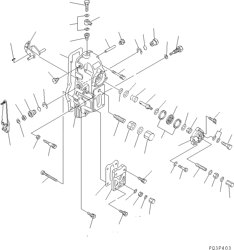 Схема запчастей Komatsu SA12V140-1E-A - ТОПЛ. НАСОС (РЕГУЛЯТОР) (ЛЕВ.) (/) (ВНУТР. ЧАСТИ)(№-97) ДВИГАТЕЛЬ