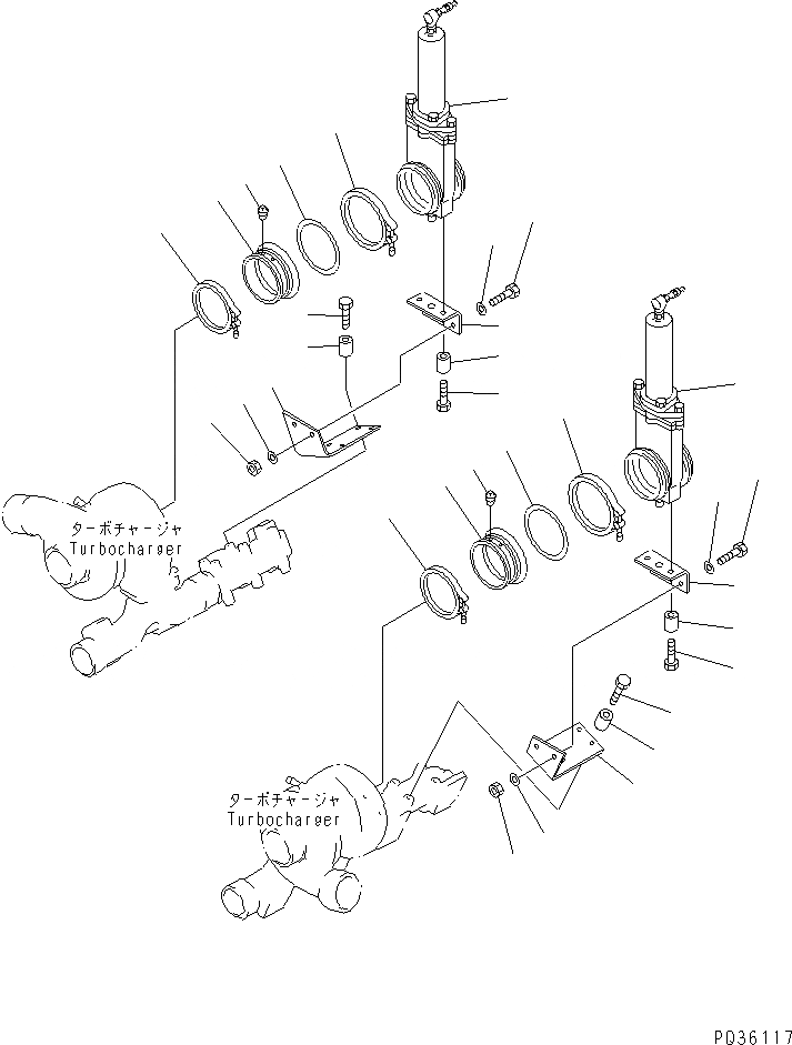 Схема запчастей Komatsu SA12V140-1C-A - ГОРНЫЙ ТОРМОЗ И КРЕПЛЕНИЕ(№-) ДВИГАТЕЛЬ