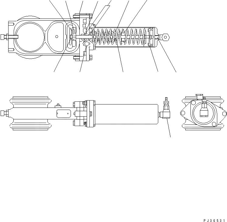 Схема запчастей Komatsu SA12V140-1C-A - ГОРНЫЙ ТОРМОЗ (ВНУТР. ЧАСТИ)(№-) ДВИГАТЕЛЬ