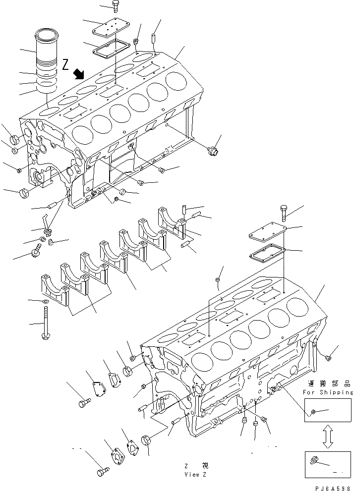 Схема запчастей Komatsu SA12V140-1D-A - БЛОК ЦИЛИНДРОВ (ВОДН. ОХЛАЖД. TURBO СПЕЦ-Я.) (КРОМЕ ЯПОН.)(№-88) ДВИГАТЕЛЬ