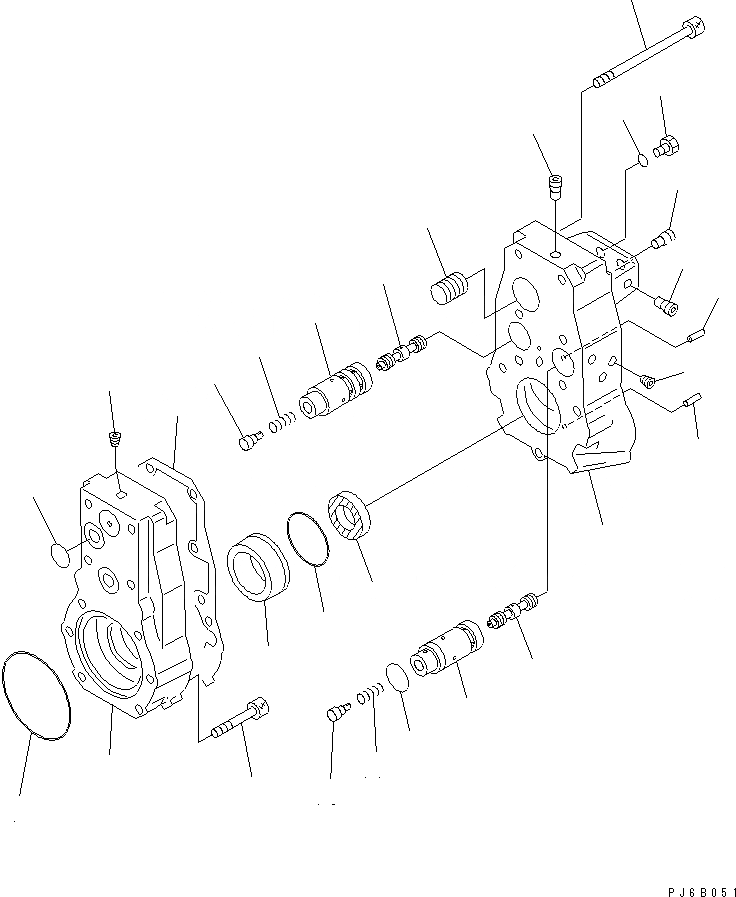 Схема запчастей Komatsu SA12V170E-2A - ТОПЛ. НАСОС (РЕГУЛЯТОР) (ЛЕВ.) (/) (ВНУТР. ЧАСТИ) ДВИГАТЕЛЬ