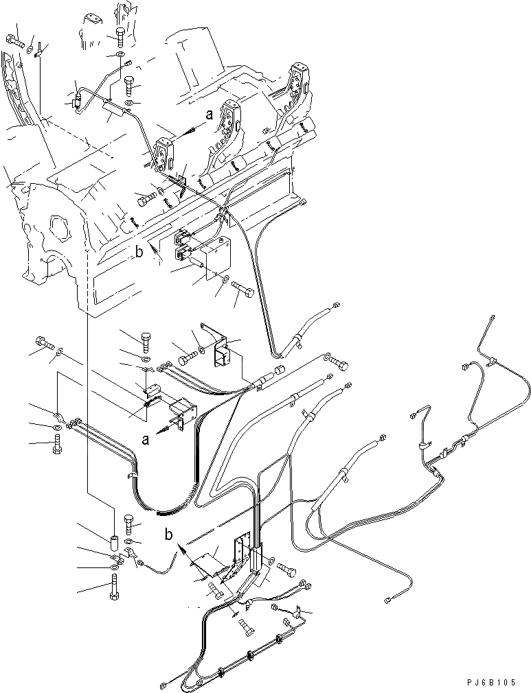 Схема запчастей Komatsu SA12V170E-2A - WIRE Э/ПРОВОДКА (/) ДВИГАТЕЛЬ