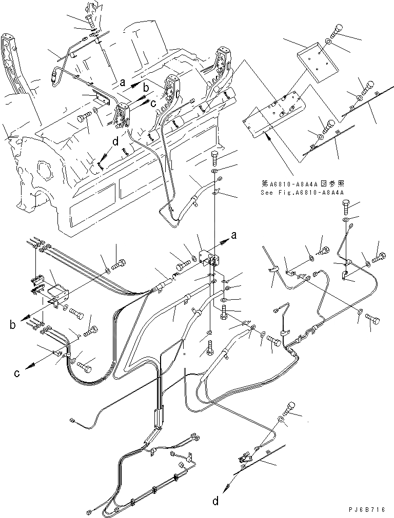 Схема запчастей Komatsu SA12V170E-2A - WIRE Э/ПРОВОДКА (/) ДВИГАТЕЛЬ