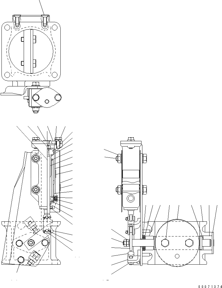 Схема запчастей Komatsu SA12V140-1U-A - ГОРНЫЙ ТОРМОЗ (ВНУТР. ЧАСТИ)(№-) ДВИГАТЕЛЬ