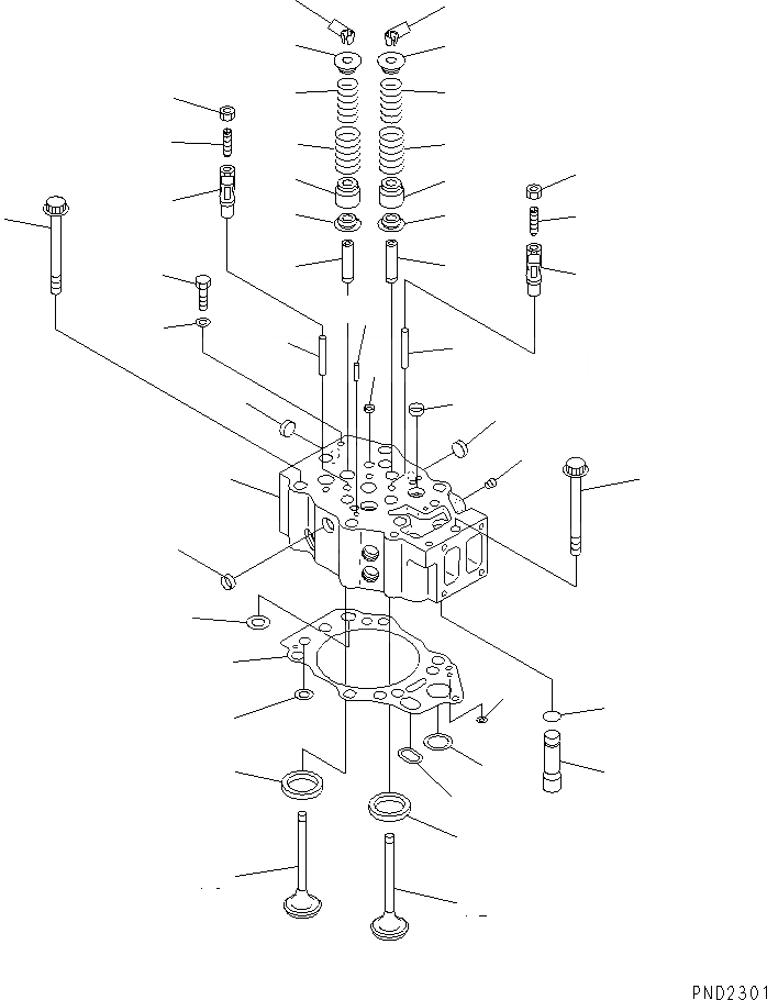 Схема запчастей Komatsu SA12V140-1Q-A - ГОЛОВКА ЦИЛИНДРОВ(№-88) ДВИГАТЕЛЬ