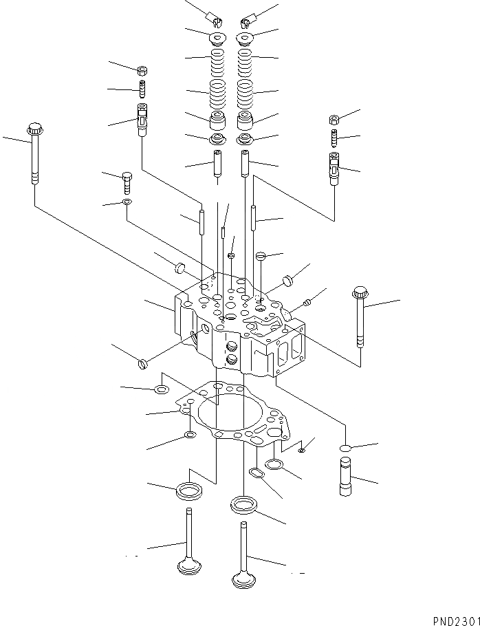 Схема запчастей Komatsu SA12V140-1A-A - ГОЛОВКА ЦИЛИНДРОВ(№-88) ДВИГАТЕЛЬ