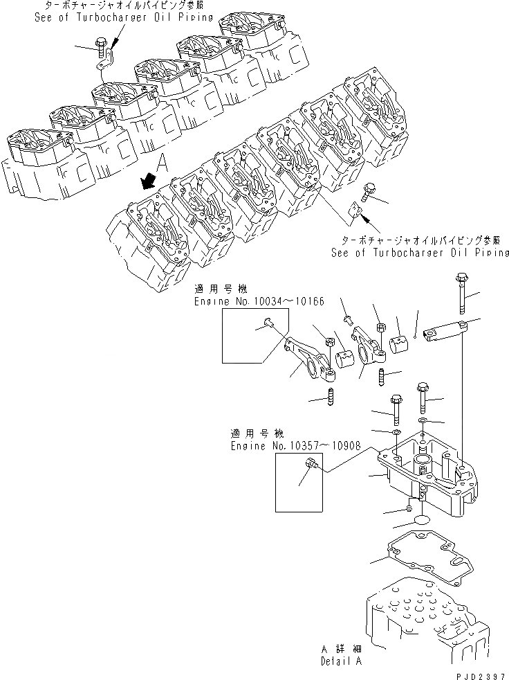 Схема запчастей Komatsu SA12V140-1A-A - КОРОМЫСЛО И КОЖУХ(№-778) ДВИГАТЕЛЬ