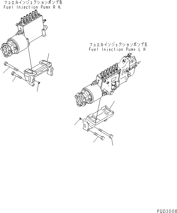 Схема запчастей Komatsu SA12V140-1A-A - ТОПЛ. НАСОС КОРПУС(№-9) ДВИГАТЕЛЬ