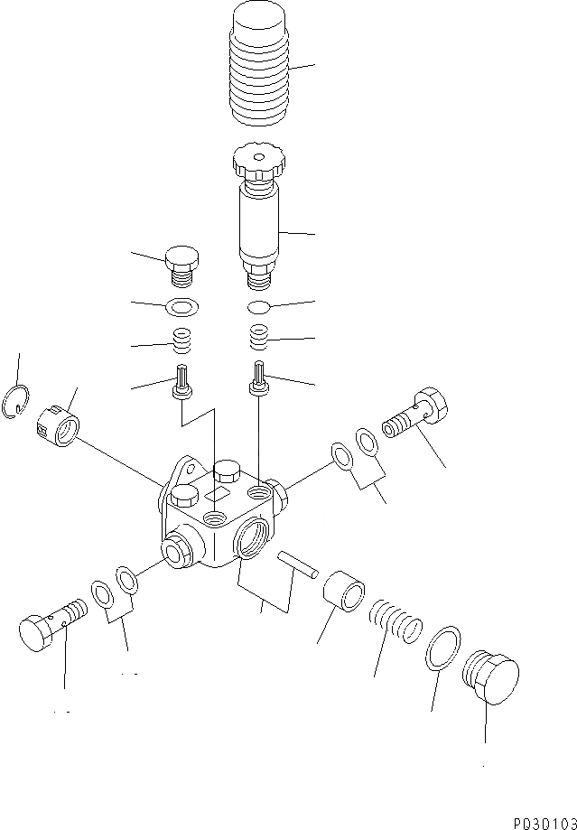 Схема запчастей Komatsu SA12V140-1E-A - ТОПЛ. НАСОС (ПОДКАЧИВАЮЩ. НАСОС) (ЛЕВ.) (С СТОП РЫЧАГ) (ВНУТР. ЧАСТИ)(№98-) ДВИГАТЕЛЬ