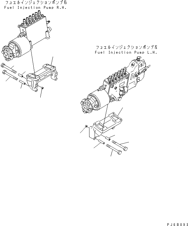 Схема запчастей Komatsu SA12V140-1E-A - ТОПЛ. НАСОС КОРПУС(№-) ДВИГАТЕЛЬ