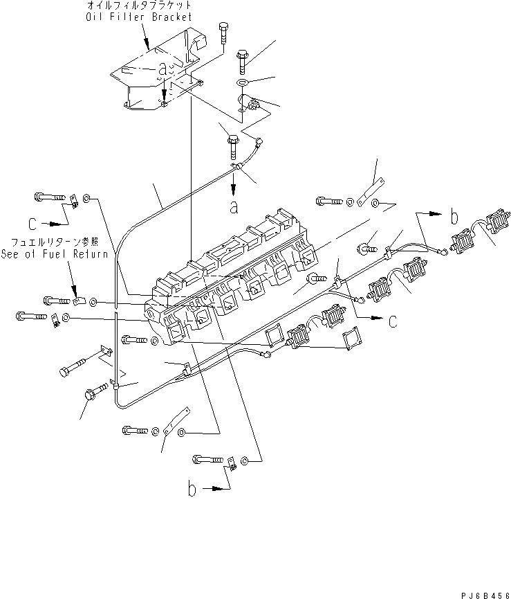 Схема запчастей Komatsu SA12V140-1C-A - ВЫКЛЮЧАТЕЛЬ ПОДОГРЕВАТЕЛЯ (/) (ПРАВ. ГРУПП.)(№7-) ДВИГАТЕЛЬ